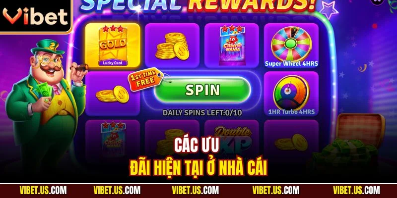 Các ưu đãi hiện tại ở nhà cái