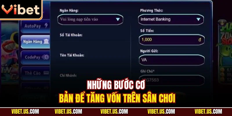 Những bước cơ bản để tăng vốn trên sân chơi