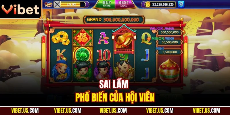 Sai lầm phổ biến của hội viên